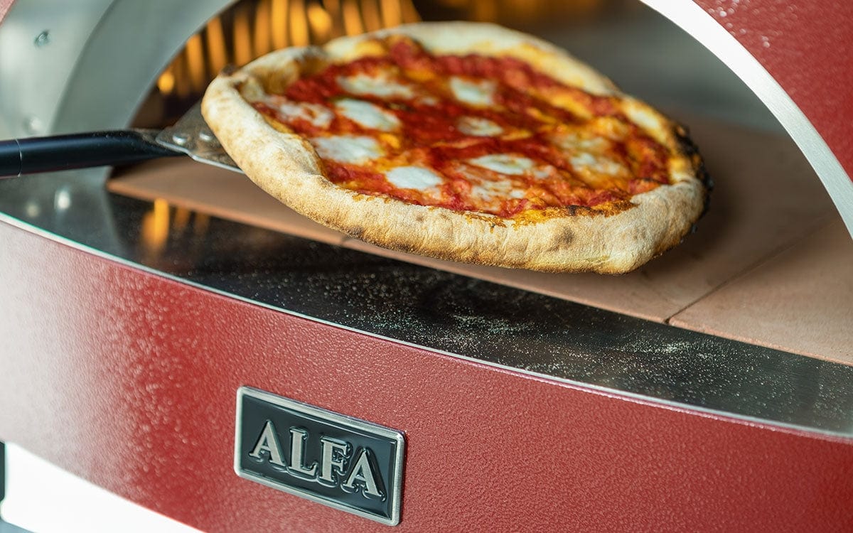 Alfa Allegro Wood-Fired Pizza Oven - Antique Red (No Base) - Image 3