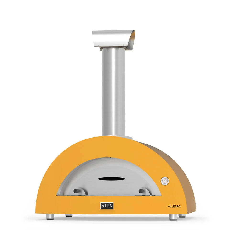 Alfa Allegro Wood-Fired Pizza Oven - Yellow (No Base) - Image 8