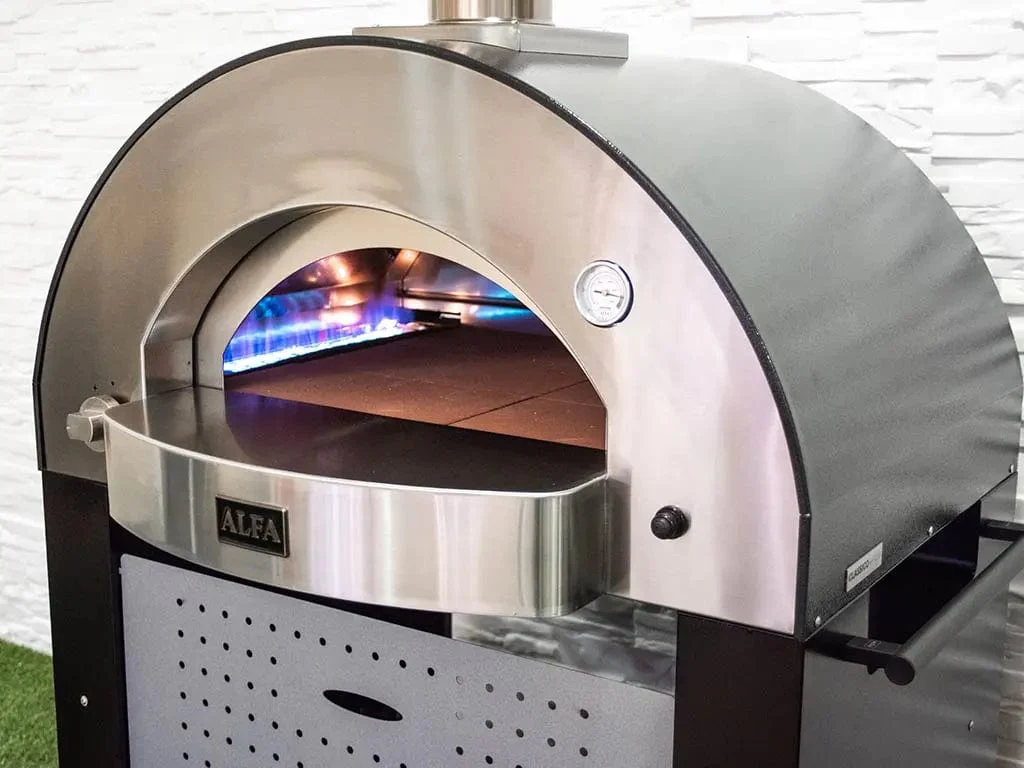 Alfa Classico 4 Pizze Gas-Fired Pizza Oven (Ardesia Grey) - Image 10