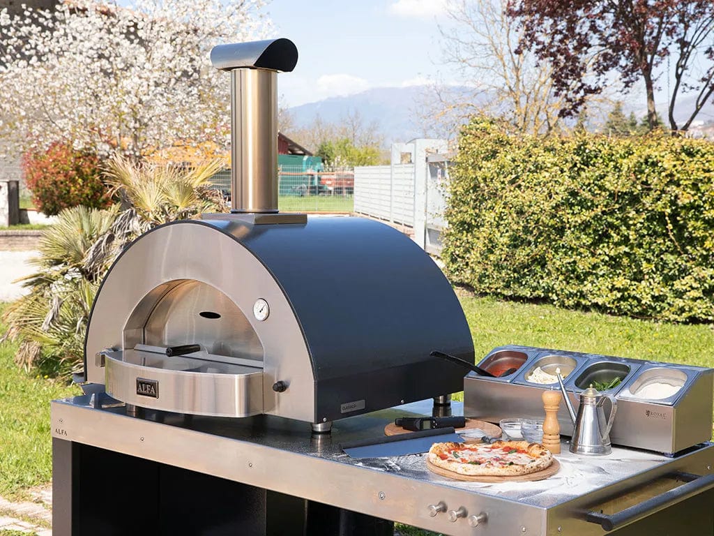 Alfa Classico 4 Pizze Gas-Fired Pizza Oven (Ardesia Grey) - Image 3