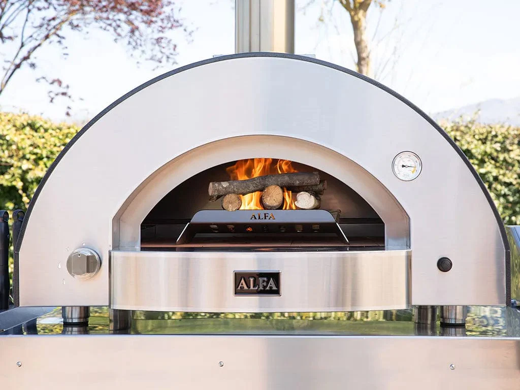Alfa Classico 4 Pizze Gas-Fired Pizza Oven (Ardesia Grey) - Image 5