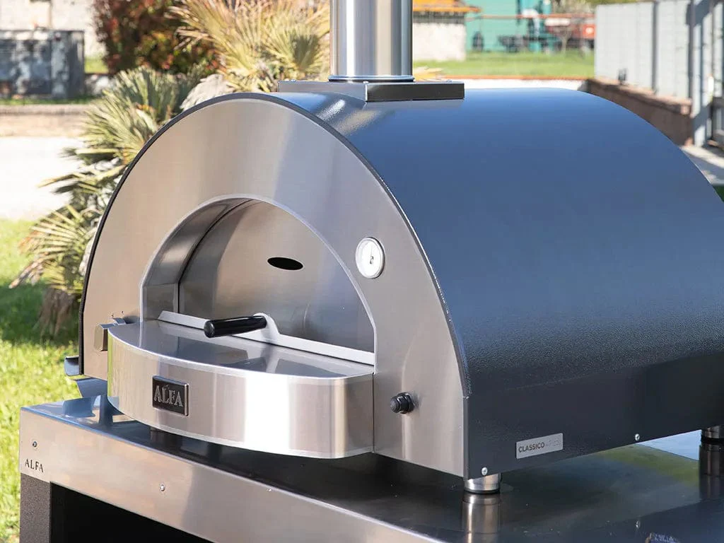 Alfa Classico 4 Pizze Gas-Fired Pizza Oven (Ardesia Grey) - Image 6
