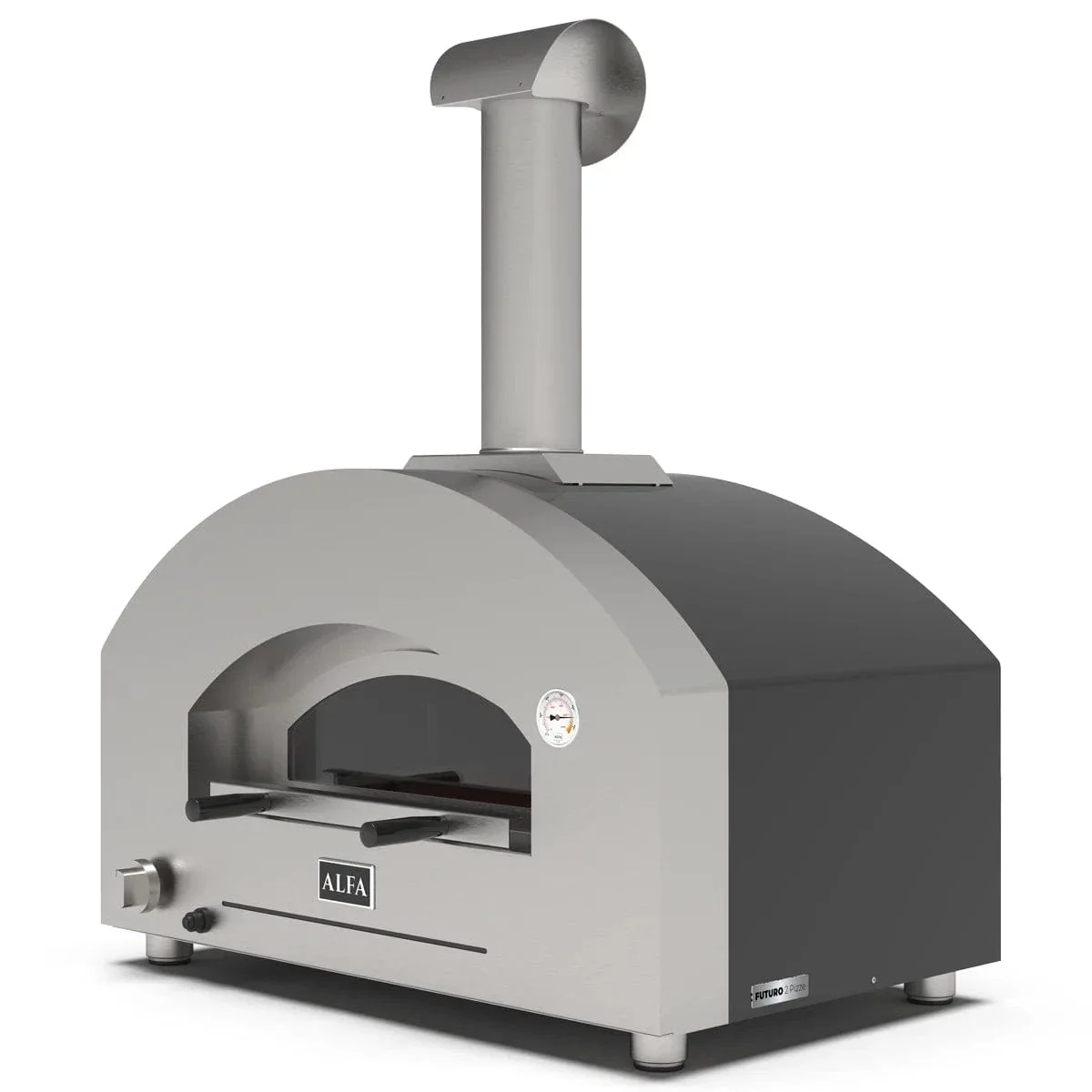 Alfa Futuro 2 Pizze Gas-Fired Pizza Oven (White Stone) - Image 4