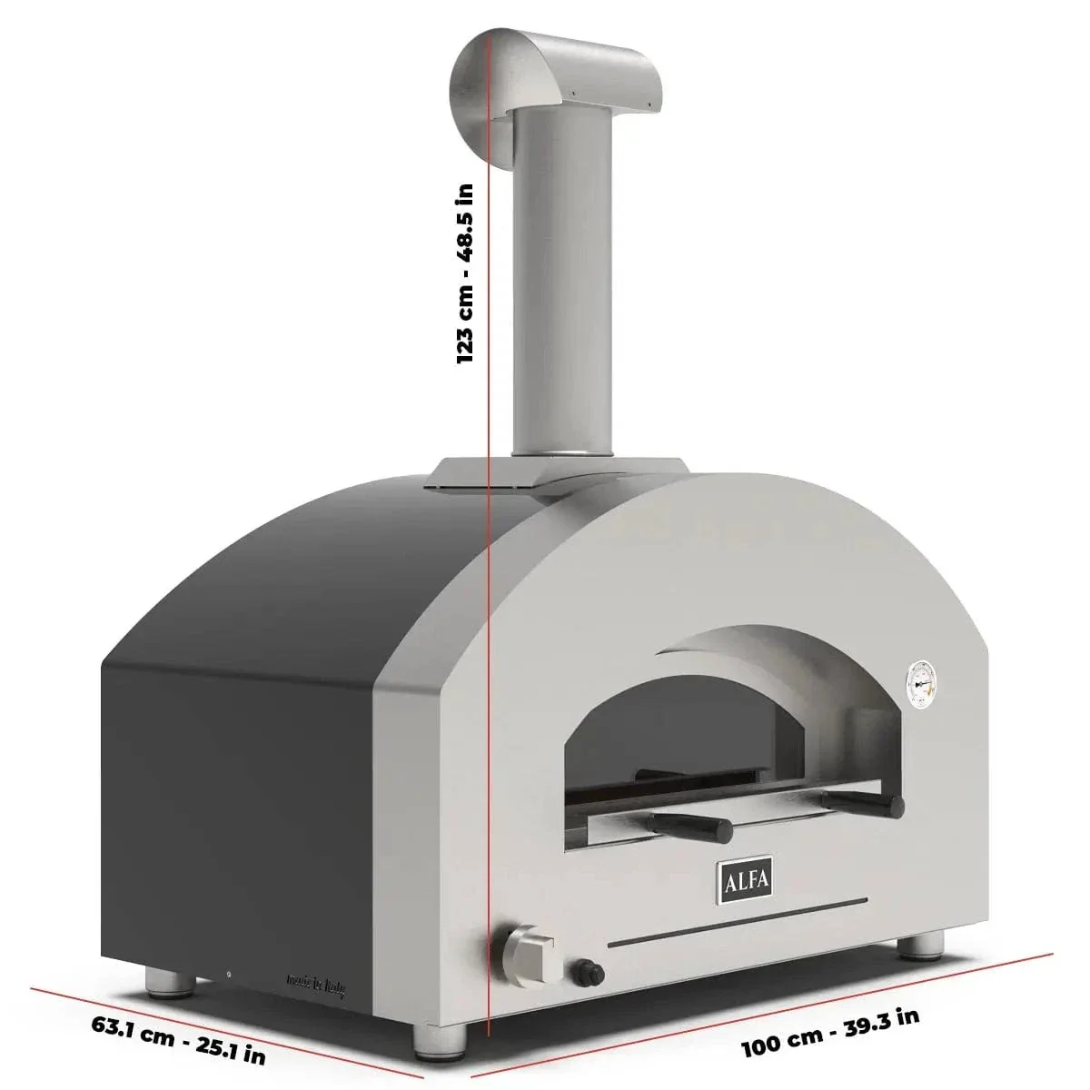 Alfa Futuro 2 Pizze Gas-Fired Pizza Oven (White Stone) - Image 5