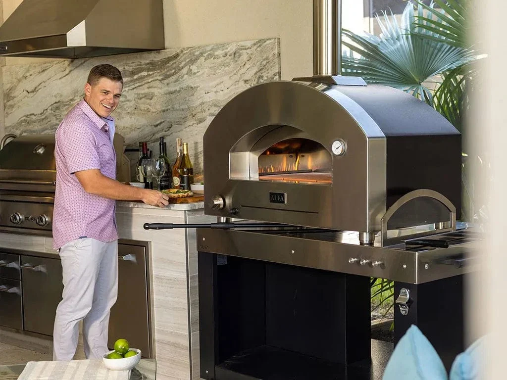 Alfa Futuro 4 Pizze Gas-Fired Pizza Oven (Wrinkle Black) - Image 6