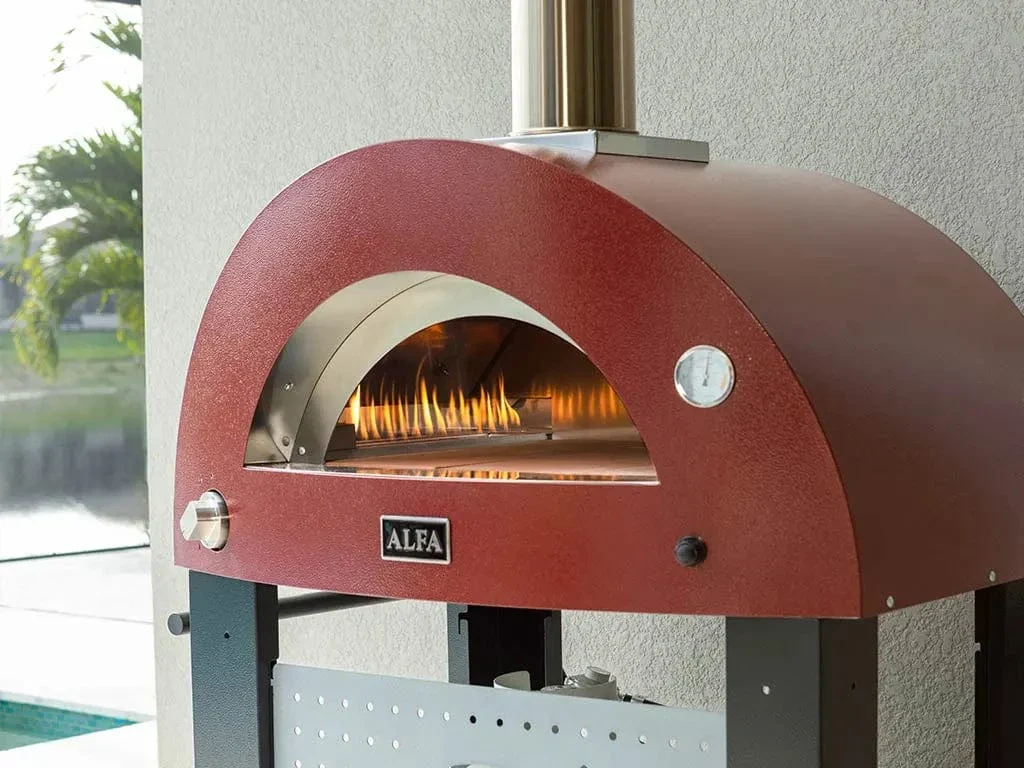 Alfa Moderno 2 Pizze Gas Fired Pizza Oven (Ruby Red) - Image 7
