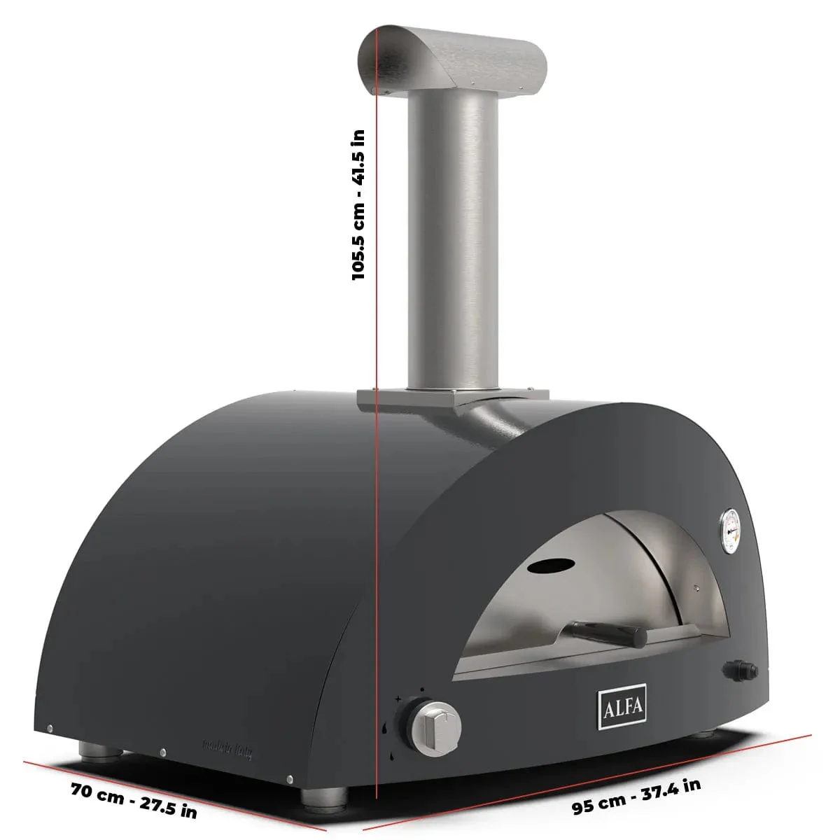 Alfa Moderno 2 Pizze Wood-Fired Pizza Oven - Image 10