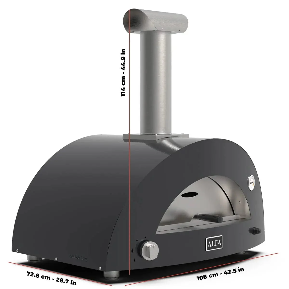 Alfa Moderno 3 Pizze Wood-Fired Pizza Oven - Image 4
