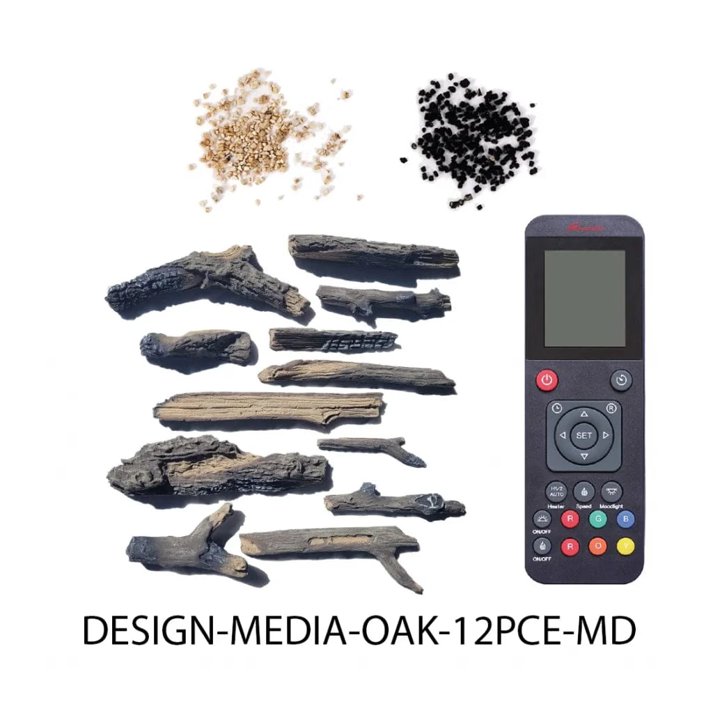 Amantii OAK - 12 Medium Piece Media Kit - DESIGN-MEDIA-OAK-12PCE-MD