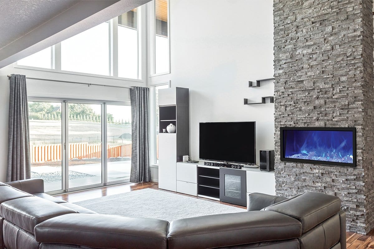 Amantii Panorama Slim 88 Indoor / Outdoor Built-in Electric Fireplace - Image 4