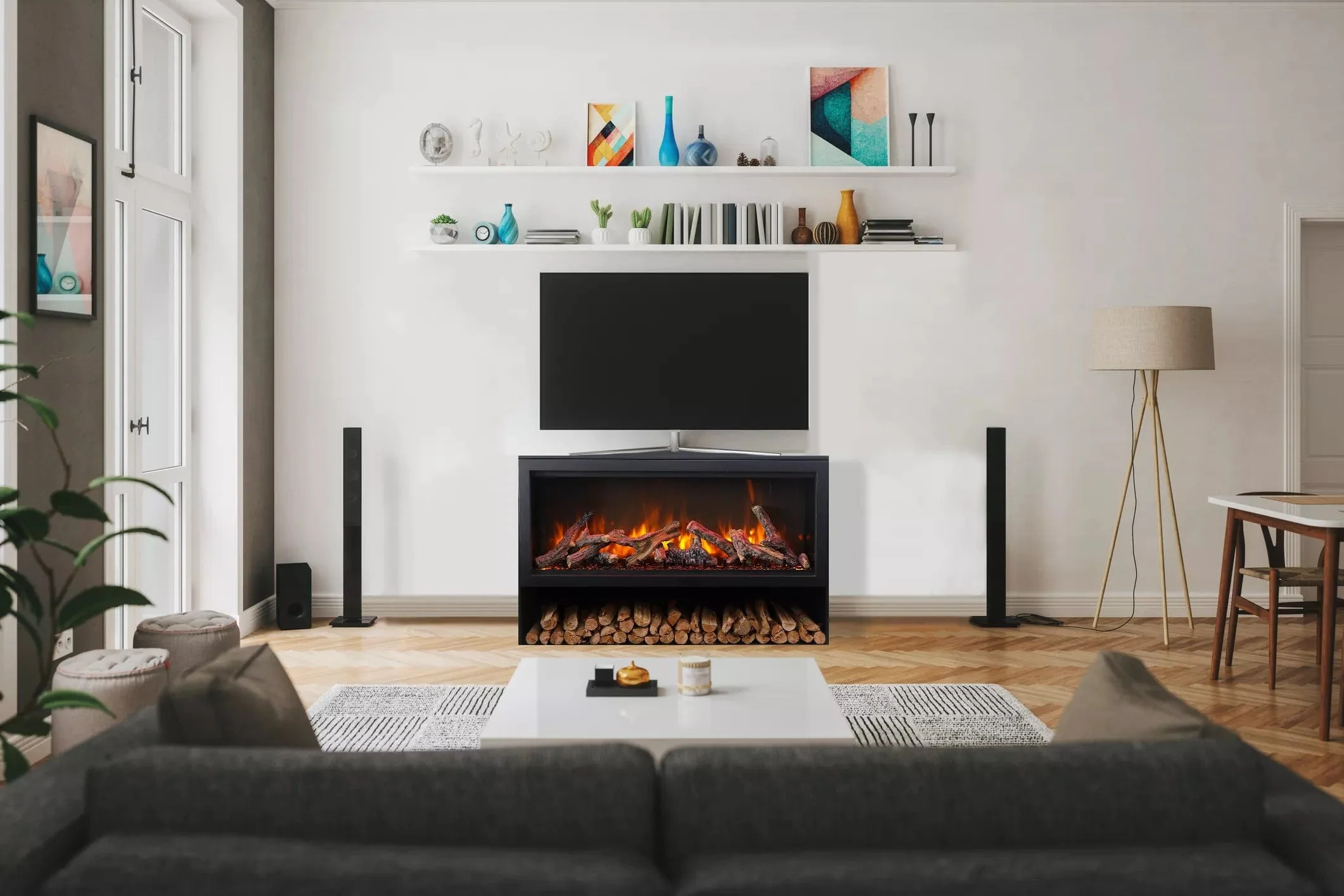Amantii Pedestal Display (TRD-38) - TRD-38-BLK-PDS - Image 2