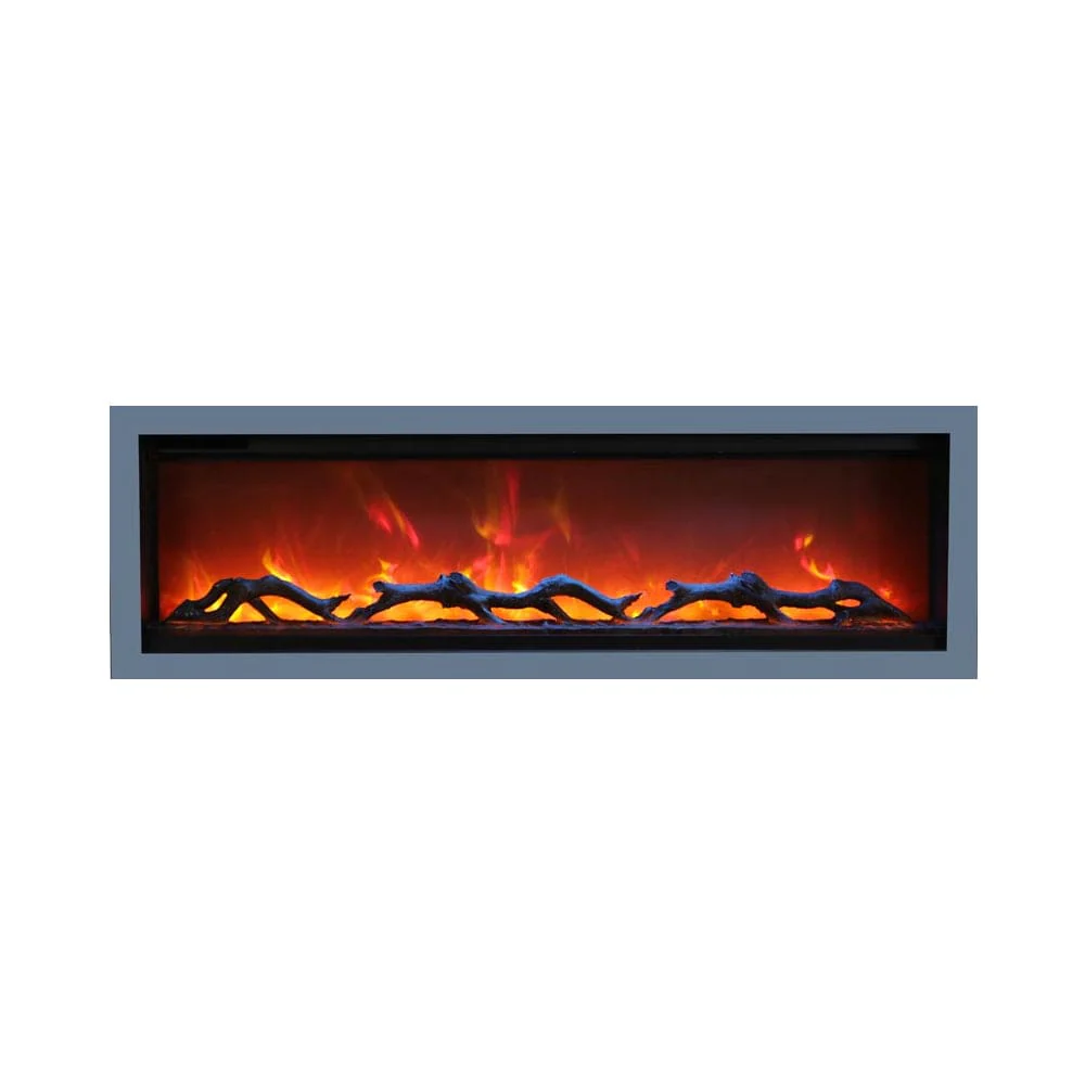 Amantii Symmetry Fireplace Surround (74" - Grey) - SYM-74-SURR-GREY - Image 2