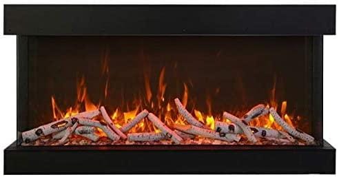 Amantii Tru-View Extra Tall 40 3-sided Indoor / Outdoor Electric Fireplace - Image 2
