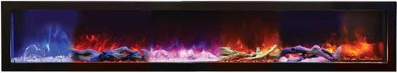 Amantii Tru-View Extra Tall 40 3-sided Indoor / Outdoor Electric Fireplace - Image 6