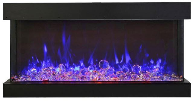 Amantii Tru-View Extra Tall 50 3-sided Indoor / Outdoor Electric Fireplace