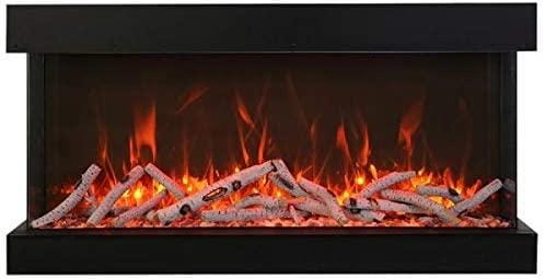 Amantii Tru-View Extra Tall 60 3-sided Indoor / Outdoor Electric Fireplace - Image 2