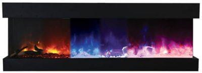 Amantii Tru-View Extra Tall 60 3-sided Indoor / Outdoor Electric Fireplace - Image 7
