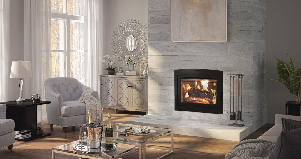 Ambiance Fireplaces Elegance 40 Wood Fireplace (Arched Door) - Image 3