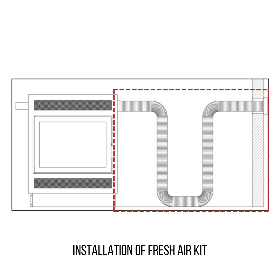 Ambiance Fireplaces Fresh Air Kit 10ft - UPEA4