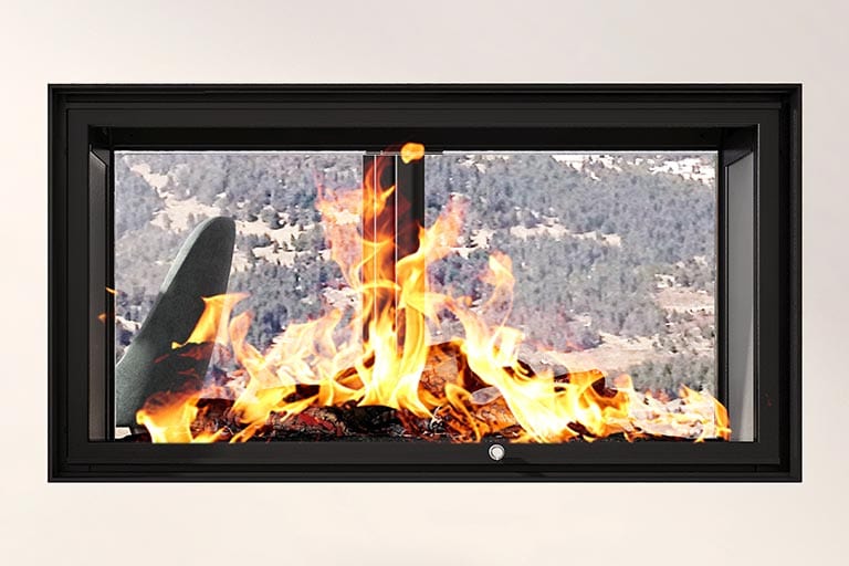 Ambiance Luxus See-Thru 40 Zero-Clearance Wood Fireplace
