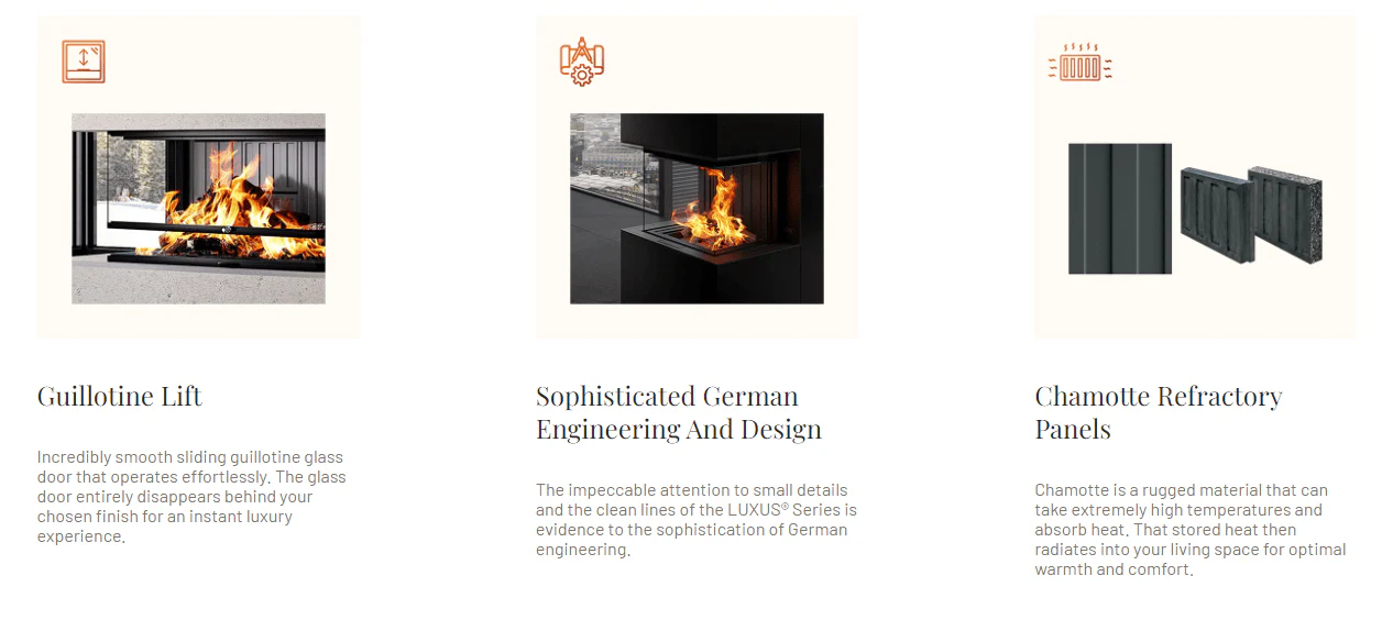 Ambiance Luxus See-Thru 40 Zero-Clearance Wood Fireplace - Image 4