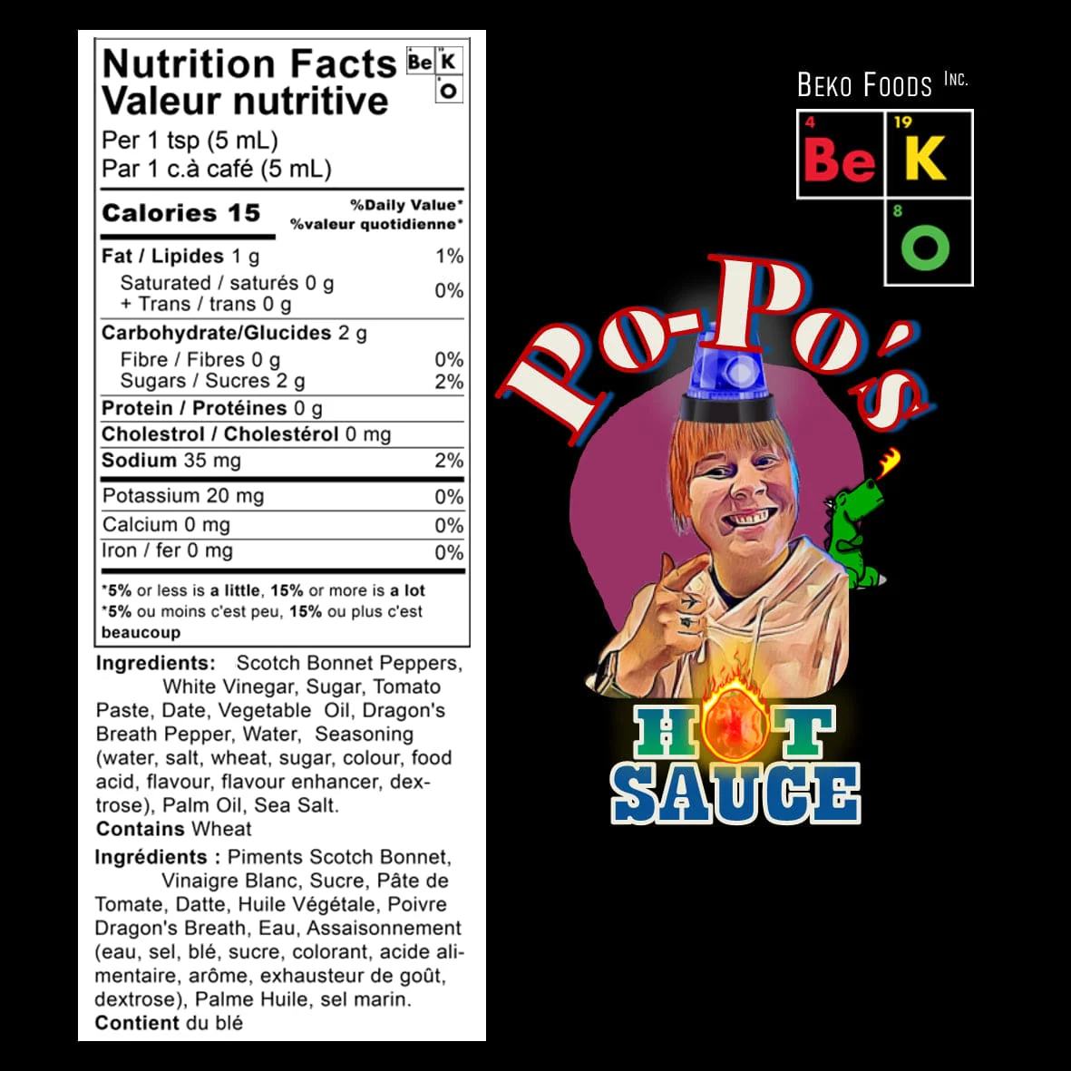 Beko Po-Po's Hot Sauce (5 oz / 147 mL) - Image 5