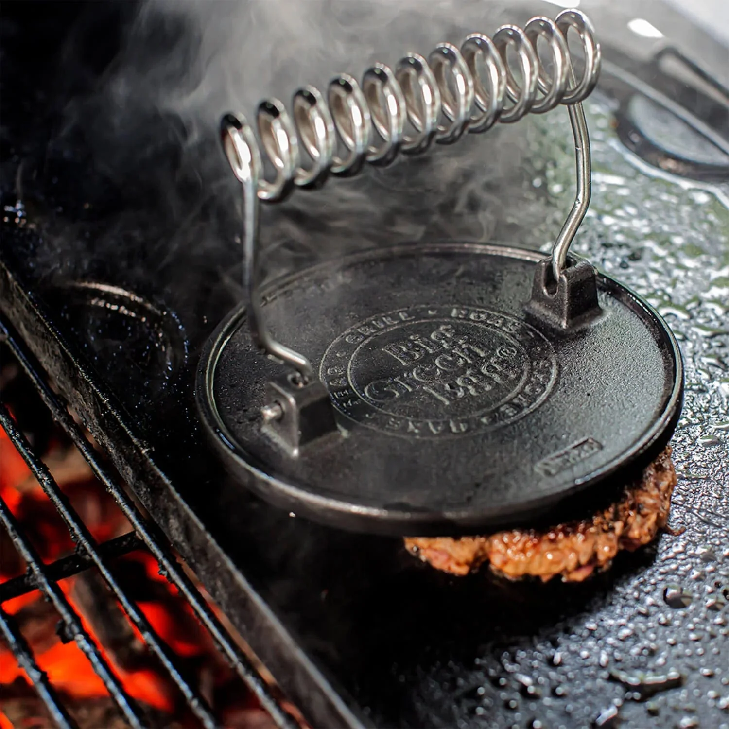 Big Green Egg Cast Iron Grill Press - 127648 - Image 4