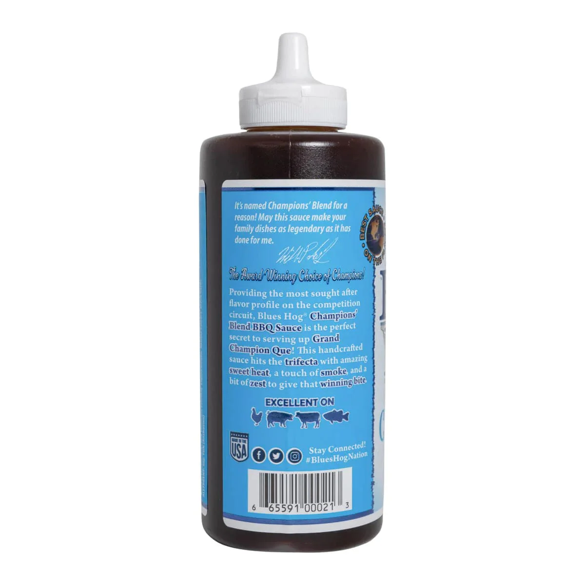 Blues Hog Champions Blend BBQ Sauce Squeeze Bottle (24 oz.) - 70610 - Image 2