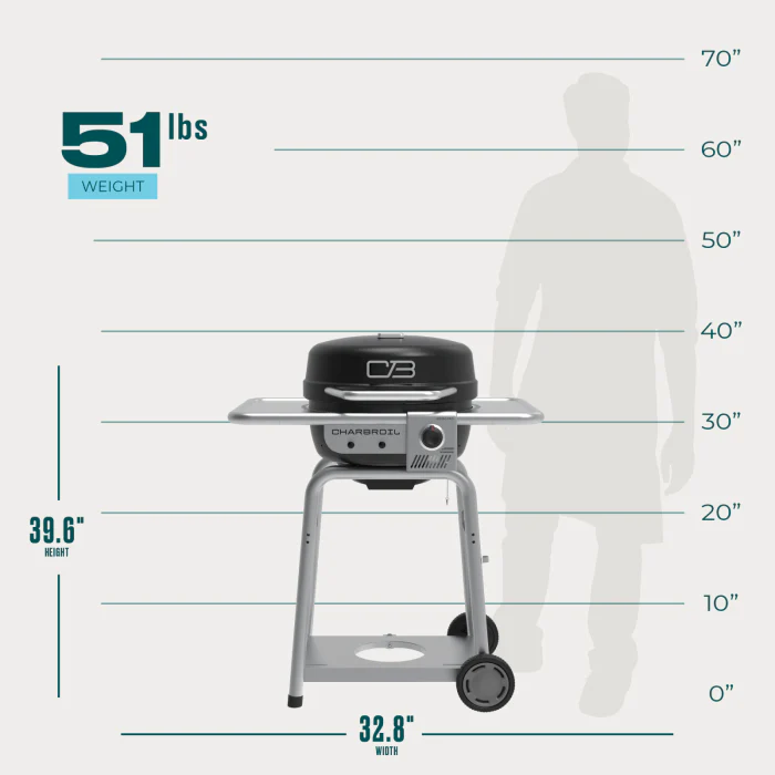 Char Broil Bistro Pro Gas Grill + Charcoal Mode - Image 7