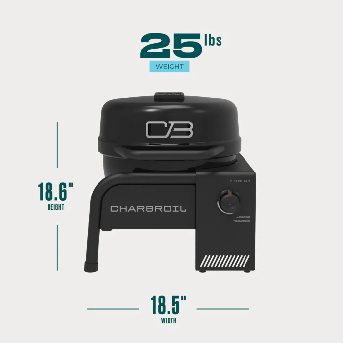 Char Broil Bistro Pro Tabletop Gas Grill Blackout - Image 5