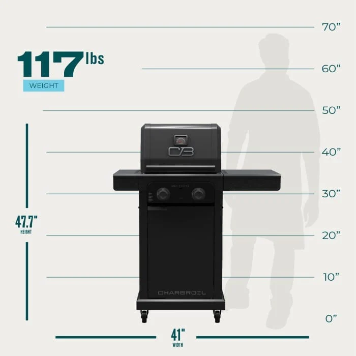 Char Broil Pro Series 2-Burner Gas Grill - Image 16