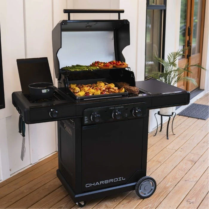 Char Broil Pro Series 3-Burner Gas Grill with Side Burner - Image 12