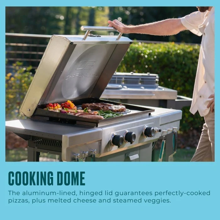 Char Broil Versa-Tile 28" 3-Burner All-in-one Cooking Station - Image 14
