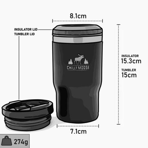 Chilly Moose Brent Quad Insulator & Tumbler (14 oz.) - Image 9