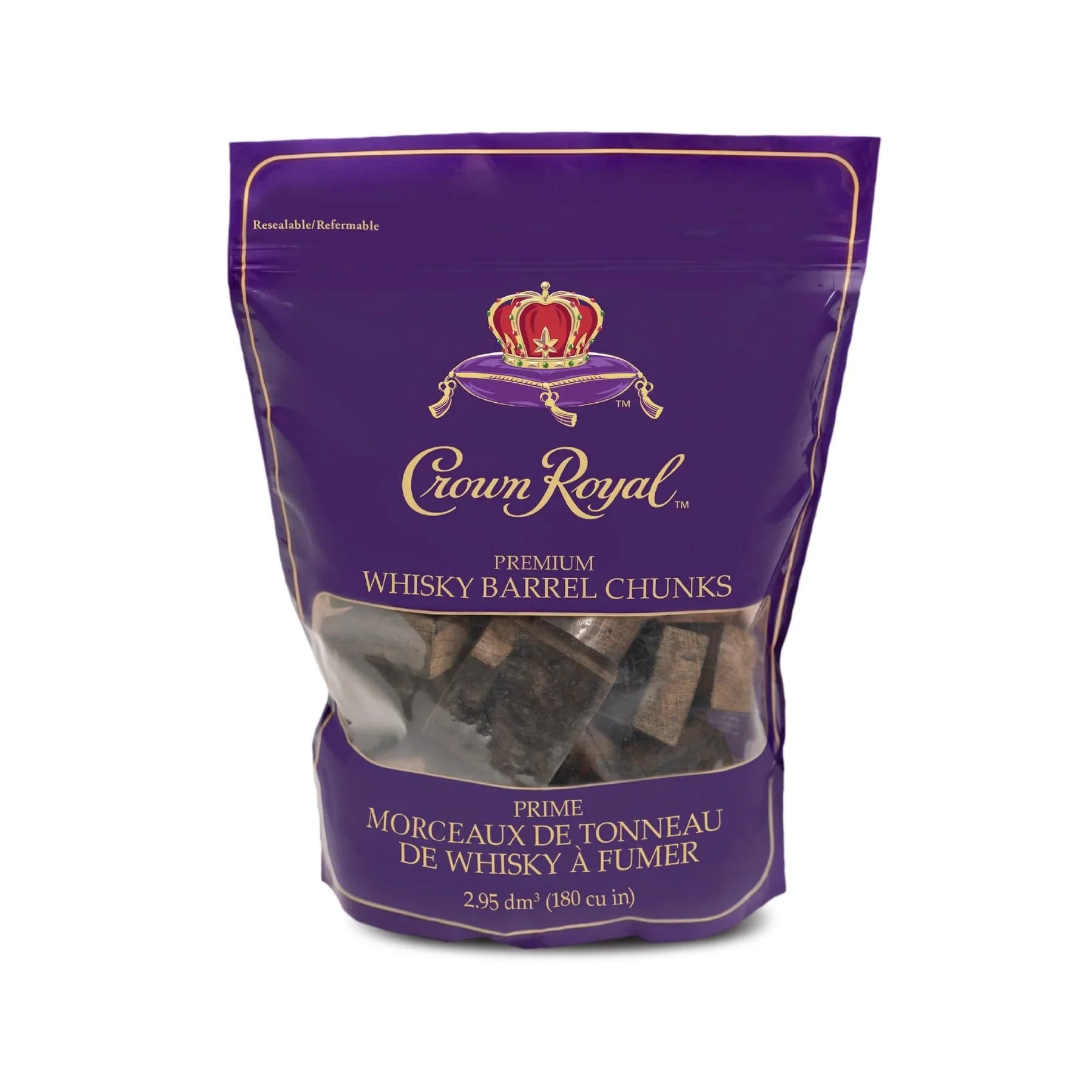 Crown Royal Premium Whisky Barrel Chunks (180 cu. in.) - GBG-CRCHUNK