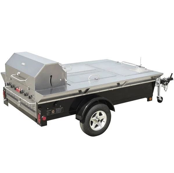 Crown Verity 69" Tailgate Grill with Beverage Compartments and Sink - Image 2