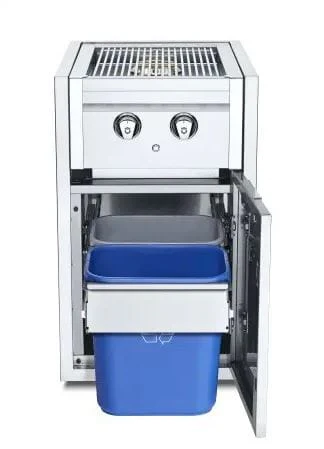 Crown Verity Infinite Series Small Cabinet with Built-In Dual Side Burner & Garbage Holder - IBISC-SBNG-GH - Image 2
