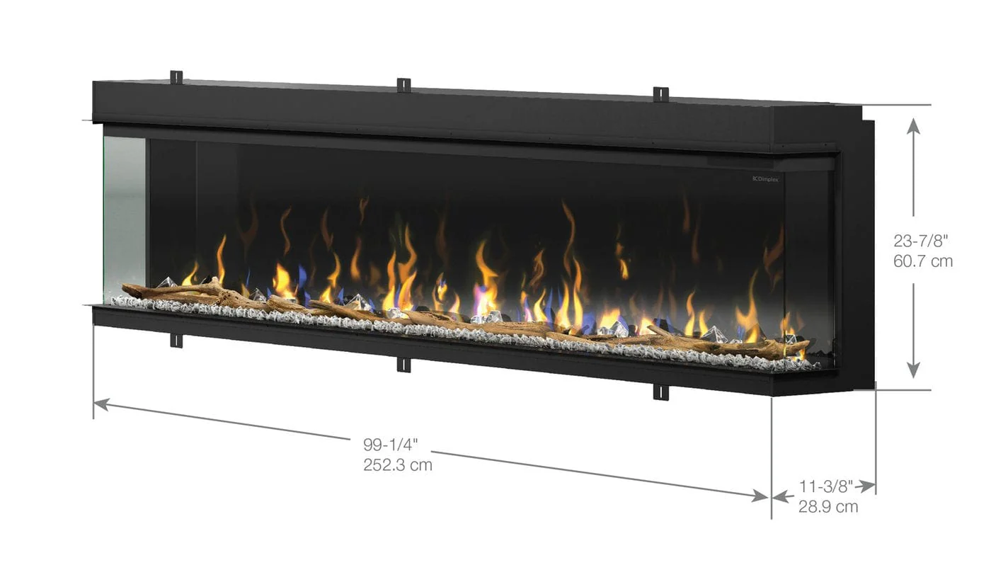 Dimplex IgniteXL Bold 100" Built-in Linear Electric Fireplace - Image 2