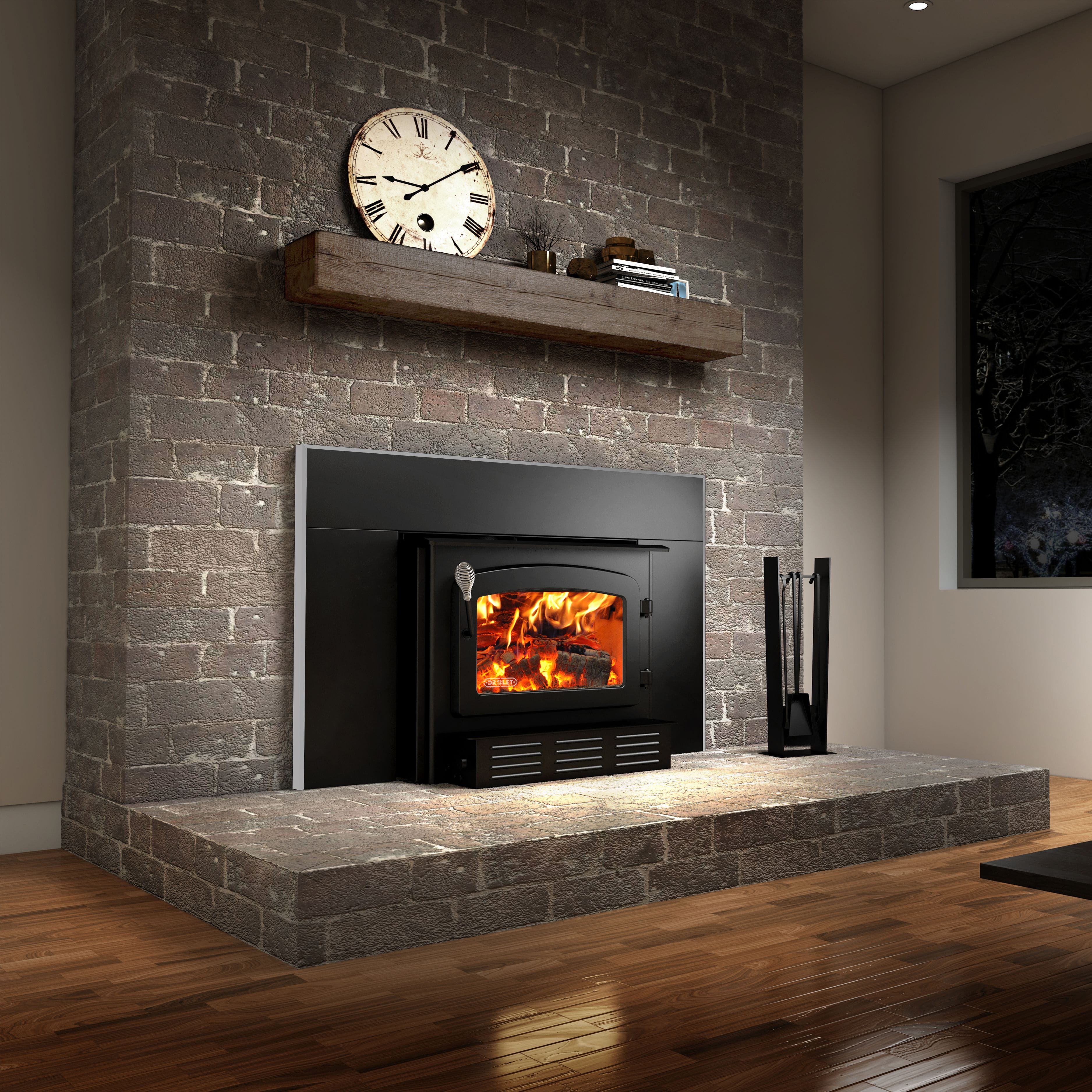 Drolet Escape 1800-I Wood Insert Trio - Image 7