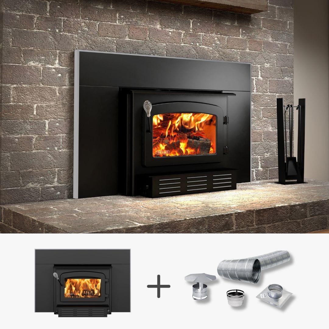 Drolet Escape 1800-I Wood Insert Trio - Image 8