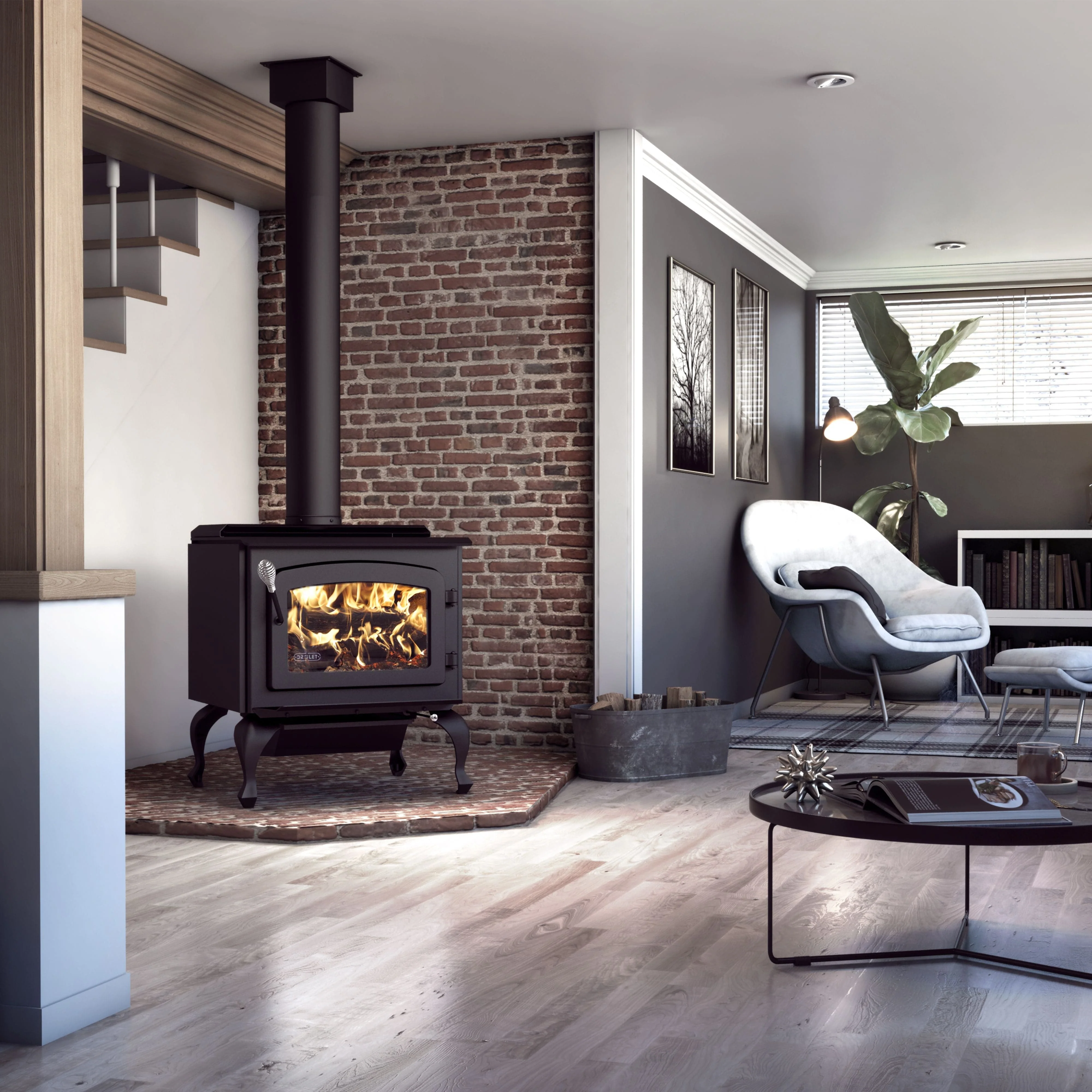 Drolet Escape 1800 Wood Stove (Leg Model) - Image 6