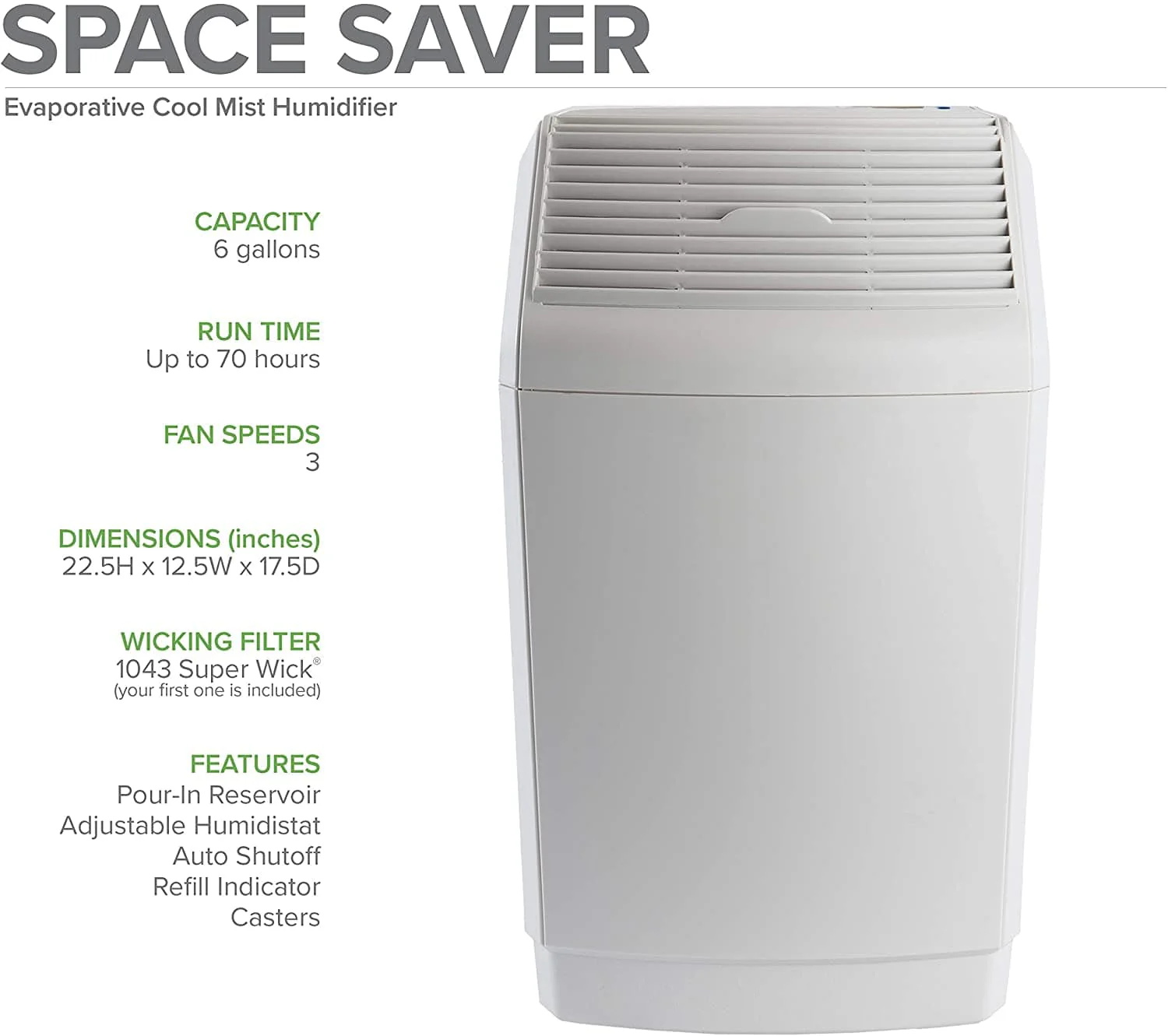 Essick Air AIRCARE Space-Saver Evaporative Humidifier - 831000 - Image 5