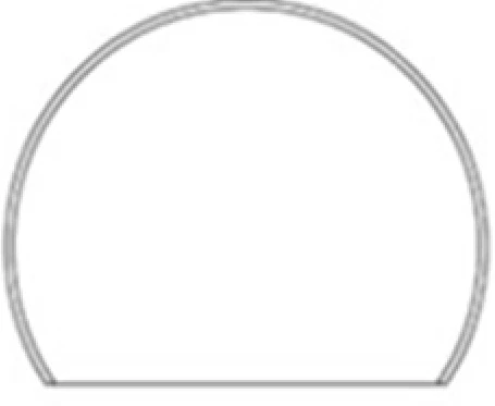 Hearthstone Semi-Circular Glass Hearth Pad - 91-84700