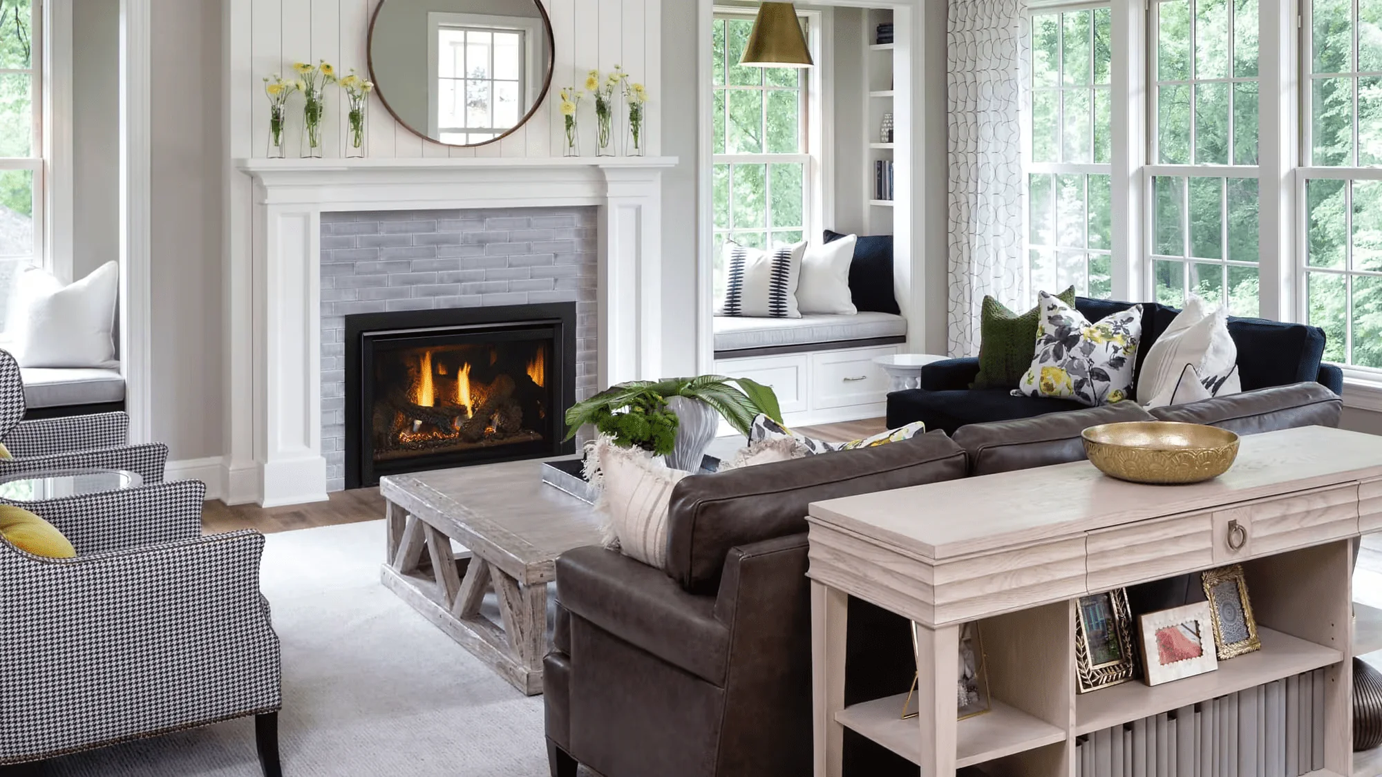 Heat & Glo 35" Supreme Gas Fireplace Insert with Birch Logs - Image 6