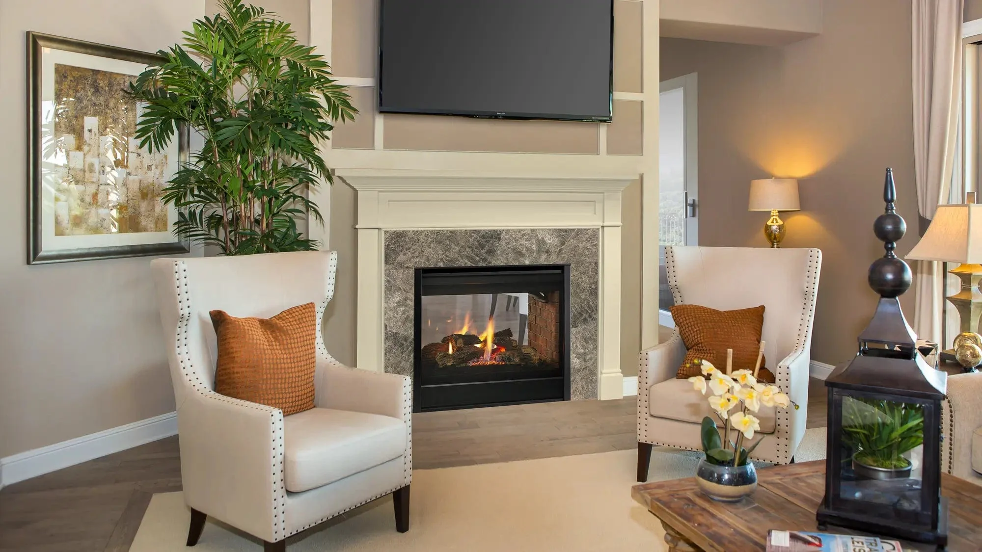Heat & Glo 36" See Through Direct Vent Multi Side Top/Rear Gas Fireplace With IntelliFire Touch Ignition - Image 3