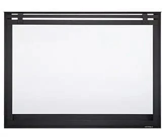 Heat & Glo Loft Barn Door Overlap Front (Black) - LOFT-6-BK