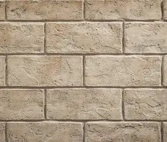 Heat & Glo Serene Jute Stacked Brick, 3-piece brick interior panels - BRICK-8K-SJ