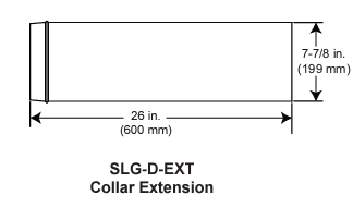 Heat & Glo Snap Lock Gas Damper Extension - SLG-D-EXT