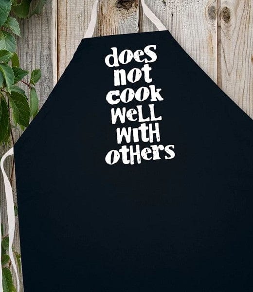 LA Imprints Attitude Apron - Does not cook well with others - Image 2