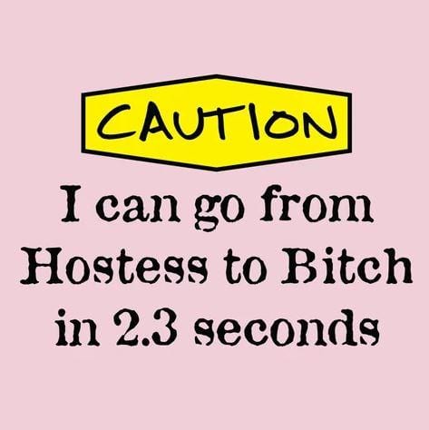 LA Imprints Attitude Apron - Hostess to B!tch - Image 3